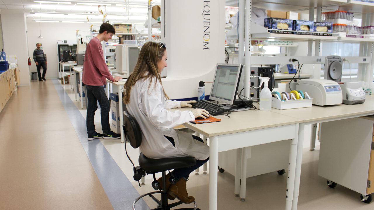 Research students inside a lab at CASIC, Auburn, AL