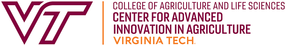 Virginia Tech, Center for Advanced Innovation in Agriculture, COA and Life Sciences logo