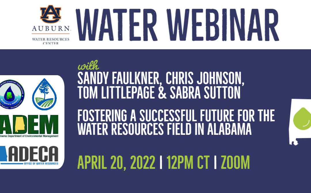 WRC Water Webinar – Fostering a Successful Future for the Water Resources Field in Alabama