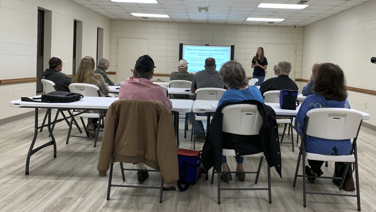 Alabama Private Well Program holds Well Water Workshop in New Site, AL ...