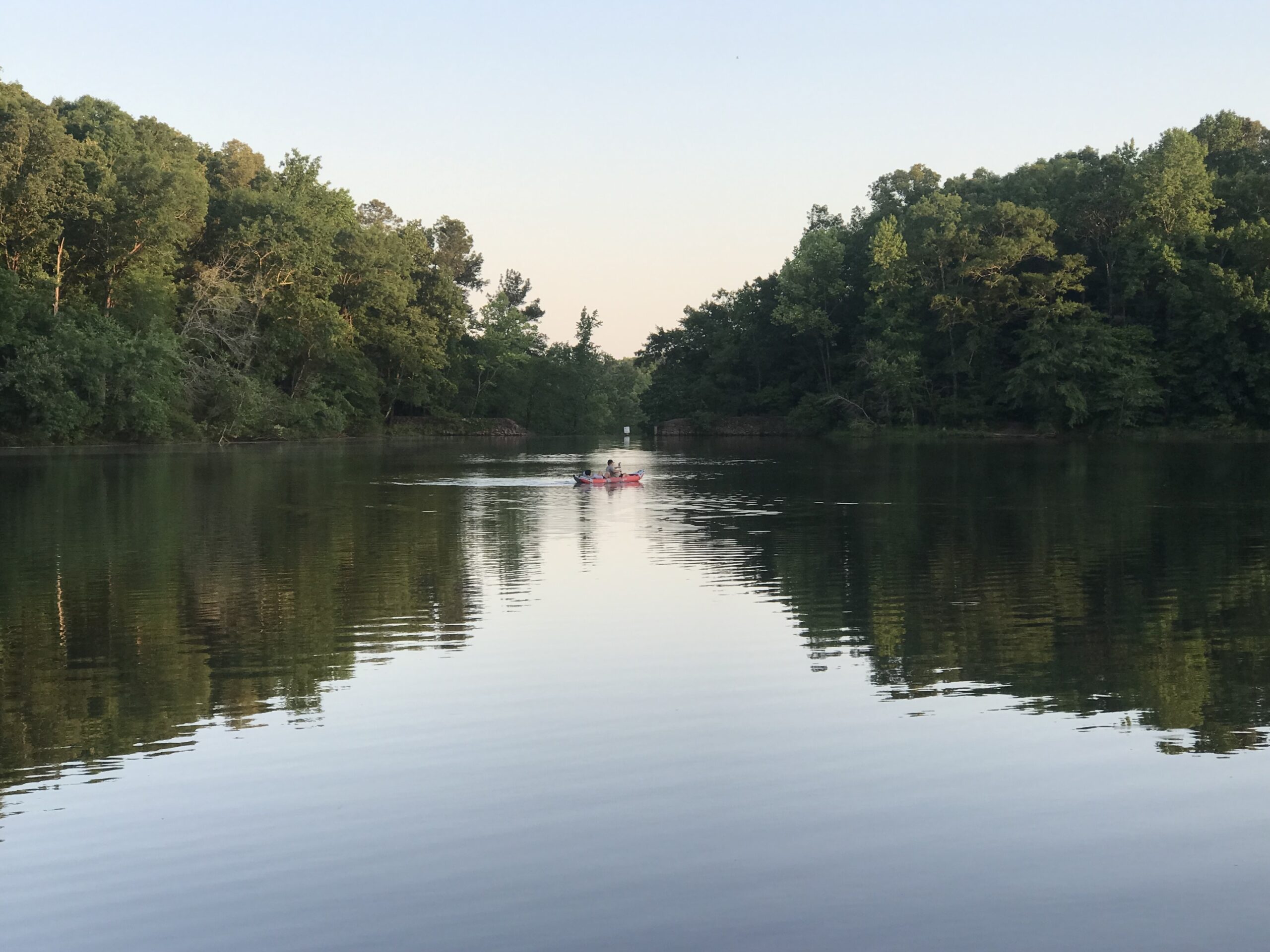 Example of stream bank erosion