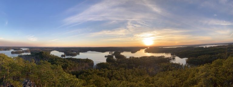 Example of stream bank erosion
