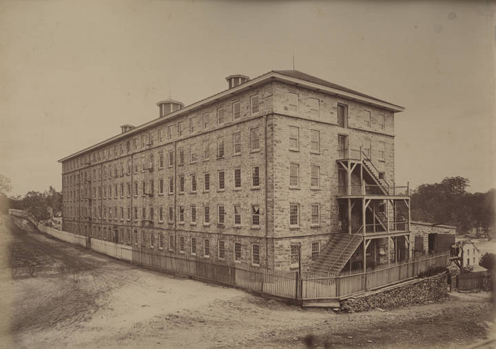 Example of stream bank erosion