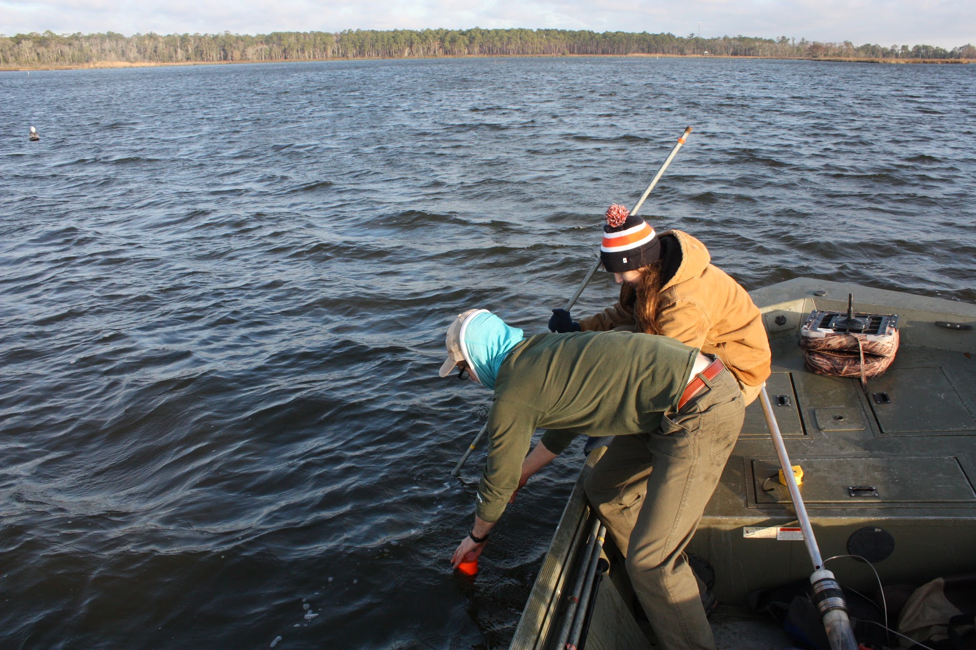 Sydney instructs at her first Alabama Water Watch workshop.