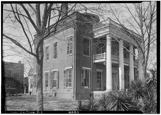 Example of stream bank erosion