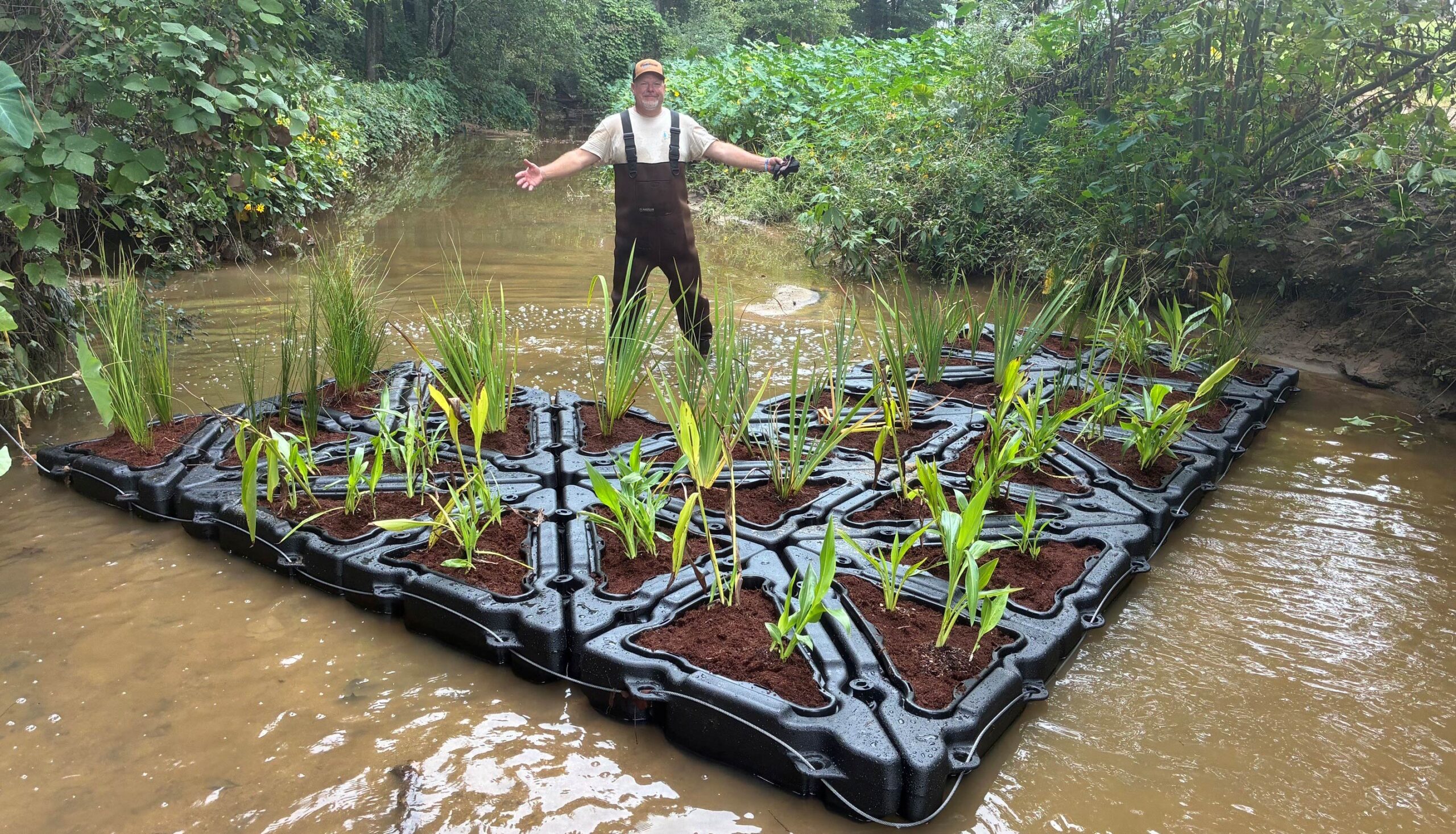 Mike Freeman and Floating Wetlands